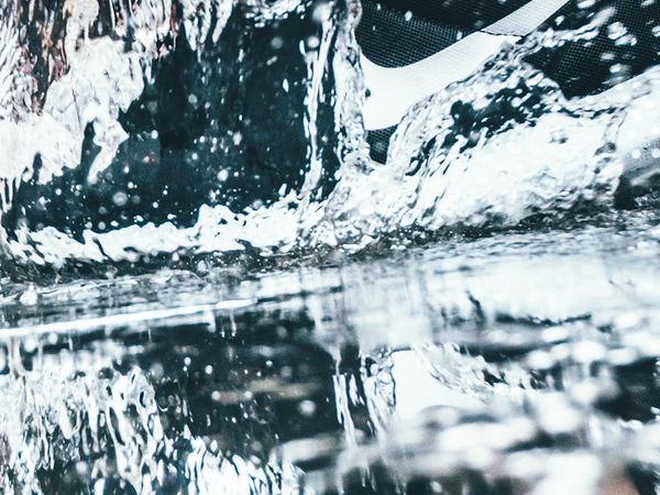 Person feeling energized and light during outdoor activity